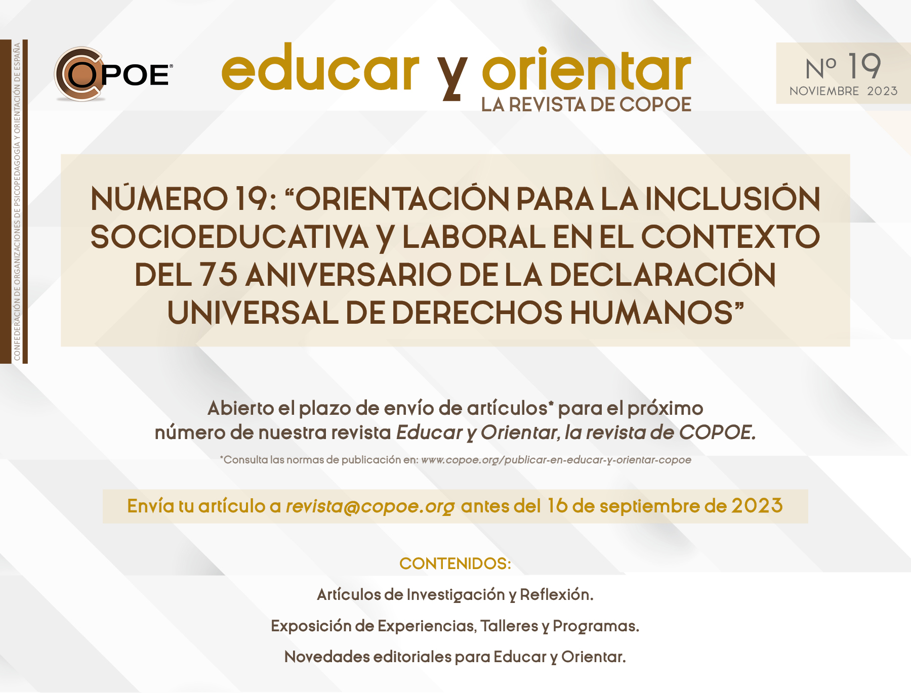 Promo n19 Educar y Orientar COPOE